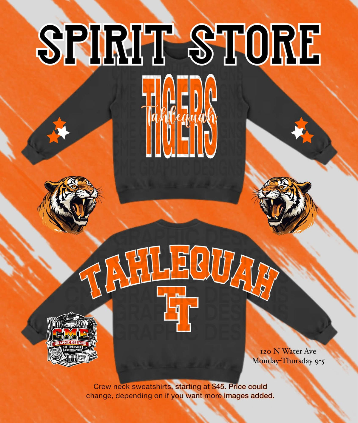 Mascot Across Back/Front