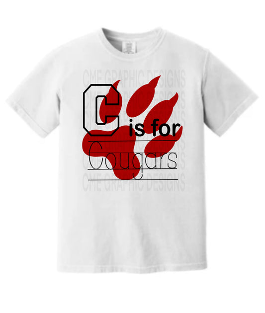 C Cougars DTF Transfer