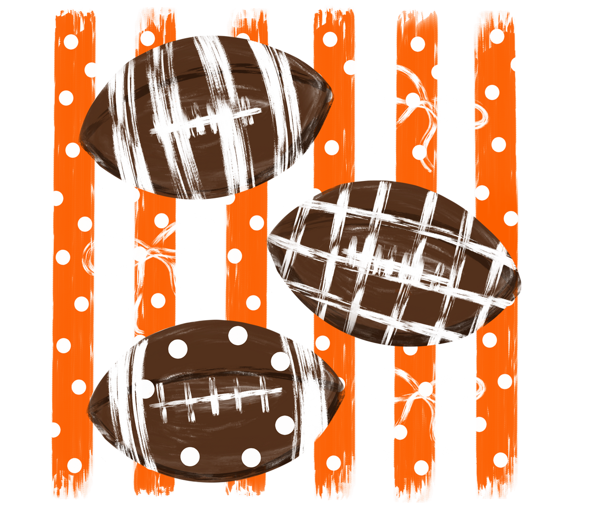 Orange strips football