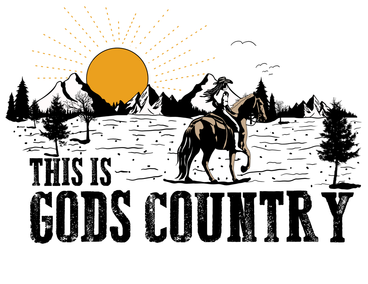 THIS IS GODS COUNTRY PRINT