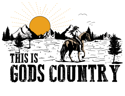 THIS IS GODS COUNTRY PRINT
